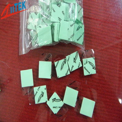 Ultrasoft cpu المبرد الوسادة الحرارية الفجوة حشو 1.5 w / mk الأخضر الحراري سيليكون وسادات 45 شور 00 TIF100-07S