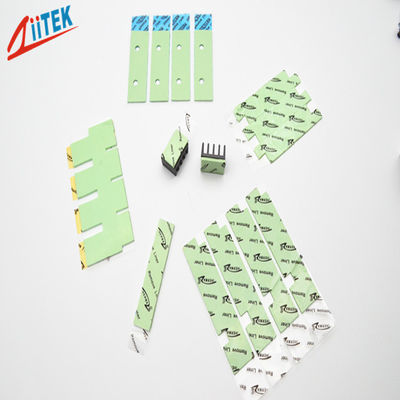 Ultrasoft cpu المبرد الوسادة الحرارية الفجوة حشو 1.5 w / mk الأخضر الحراري سيليكون وسادات 45 شور 00 TIF100-07S