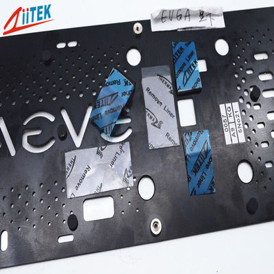 حجم المصنع المخصص بطارية LED الكمبيوتر المحمول وسادة حرارية 2W 1.5mm السيليكون Themes وسائط موصلة لبرمجة GPU CPU